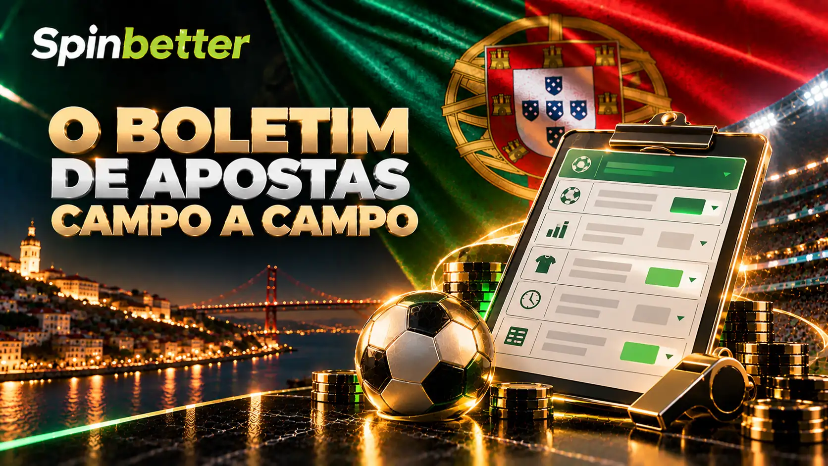 O que aceitamos num boletim de apostas